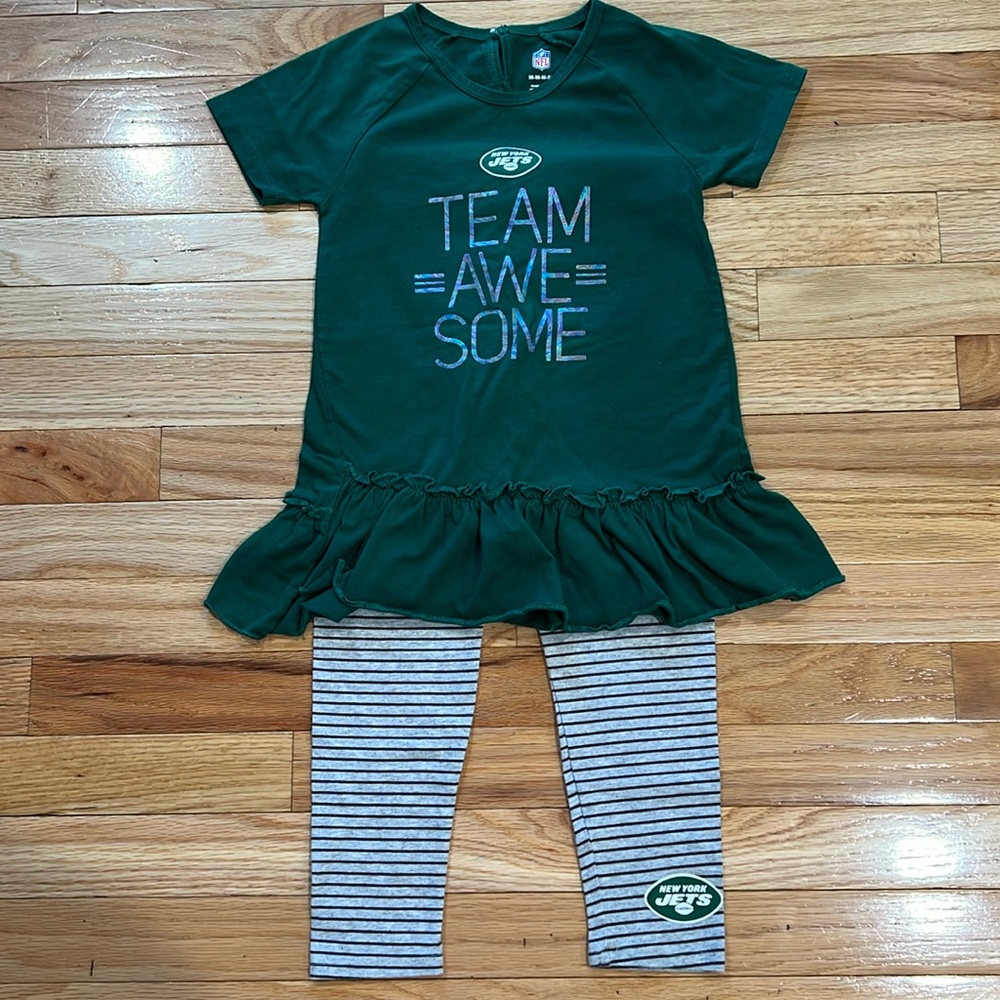 Girls New York Jets 2 Piece Set Size 5/6